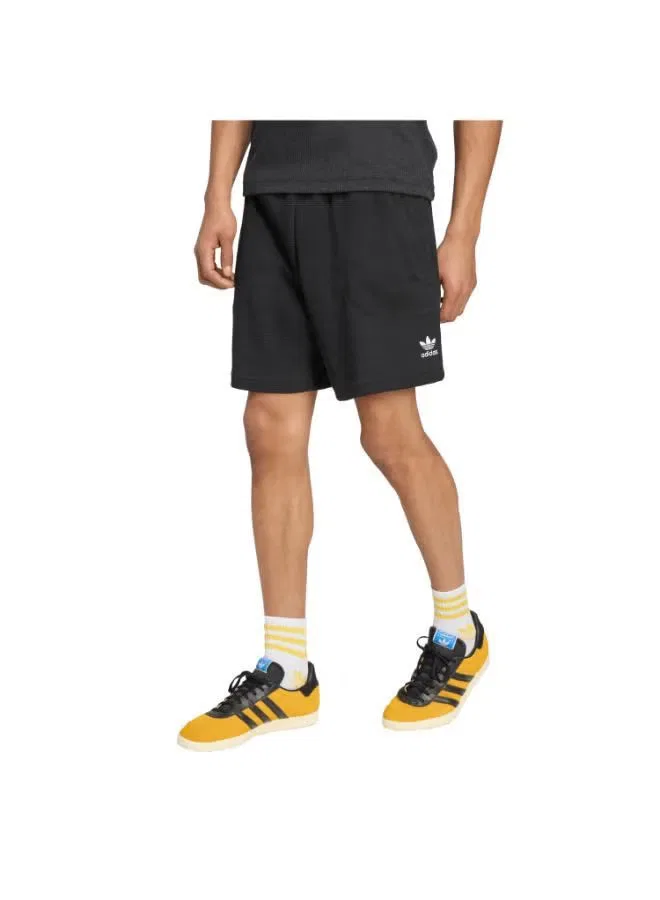 Шорты с принтом Essentials trefoil Adidas Originals, черный