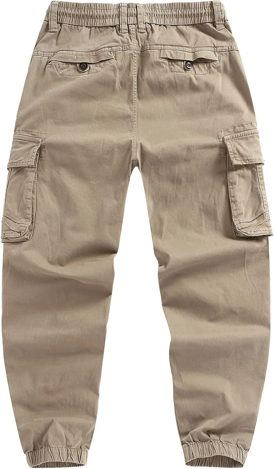 Мужские карго-джоггеры с утяжкой, Slim Fit, Khaki-1 — фото 4