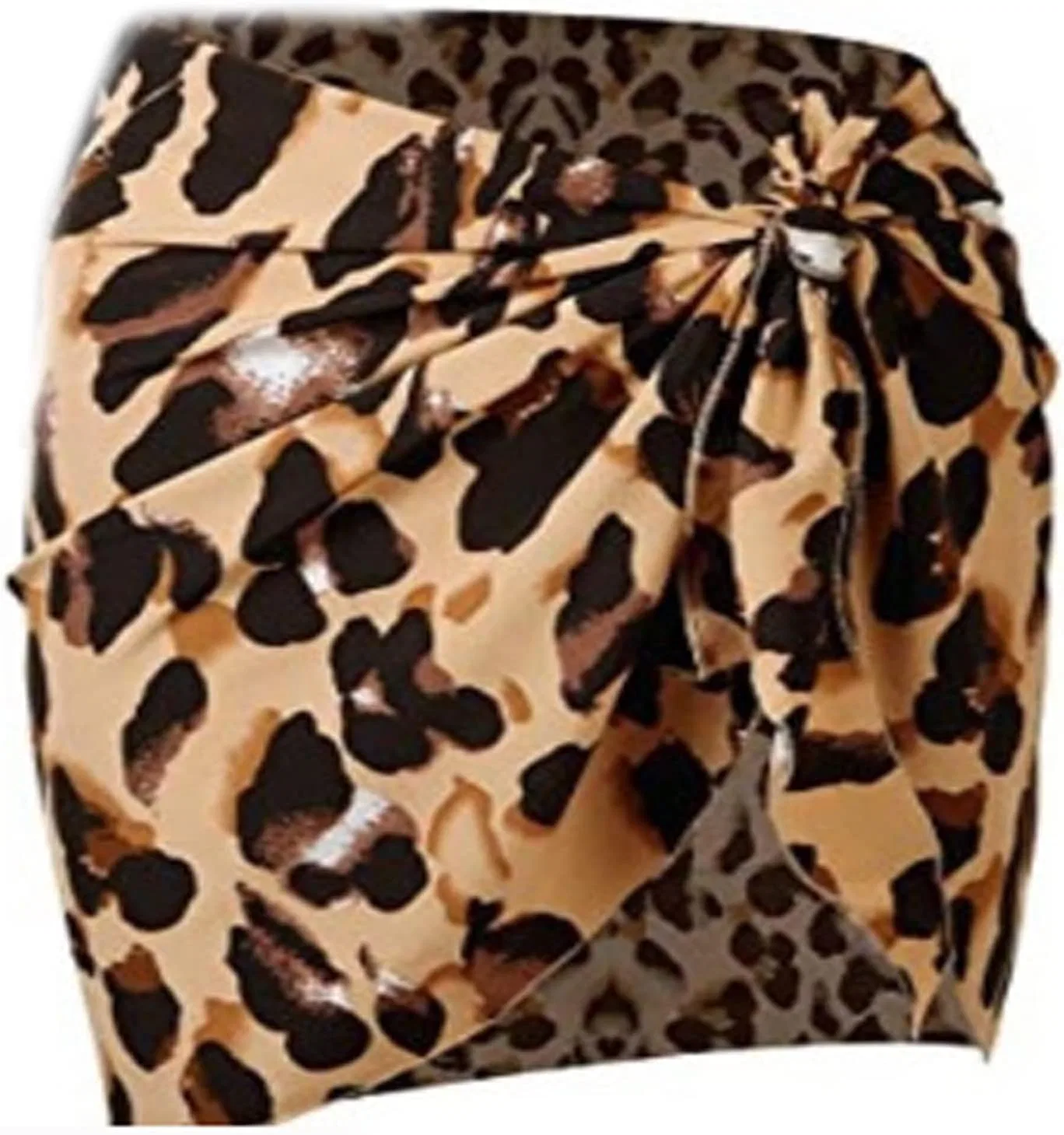 Женский пляжный саронг из шифона, Leopard