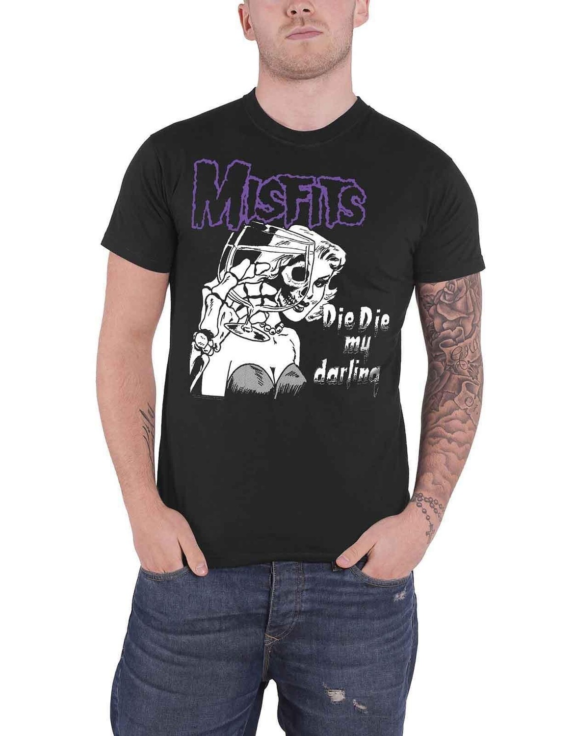 

Футболка «Умри, умри, моя дорогая» Misfits, черный