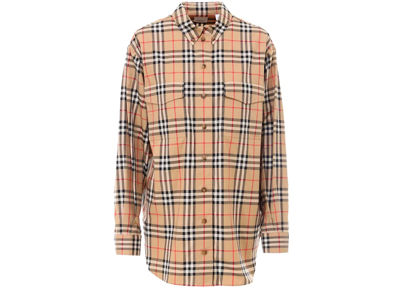 Женская рубашка с принтом Burberry, Beige