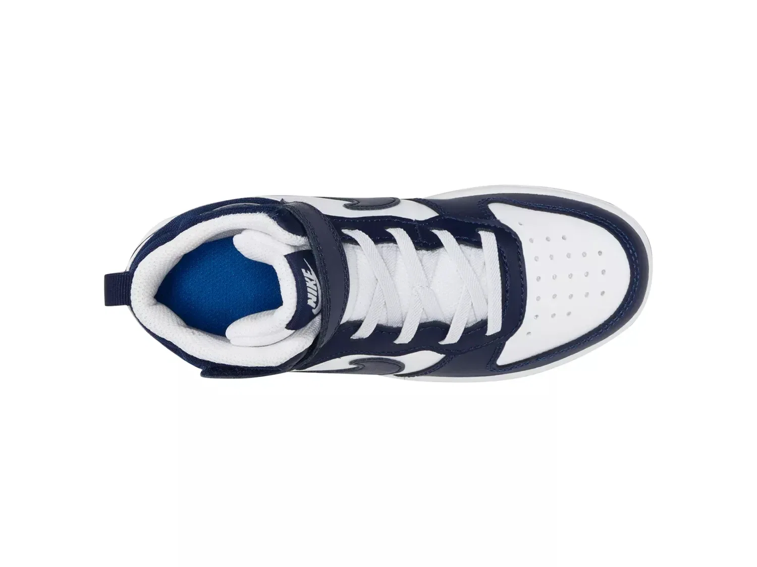 Кроссовки высокие Court Borough Mid 2, Nike, белый/синий — фото 4