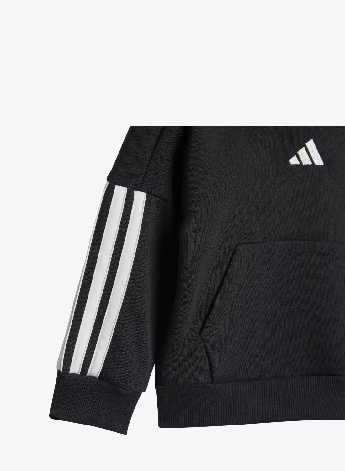 Комплект детский из флиса с длинными штанами Essentials Adidas, черный — фото 4