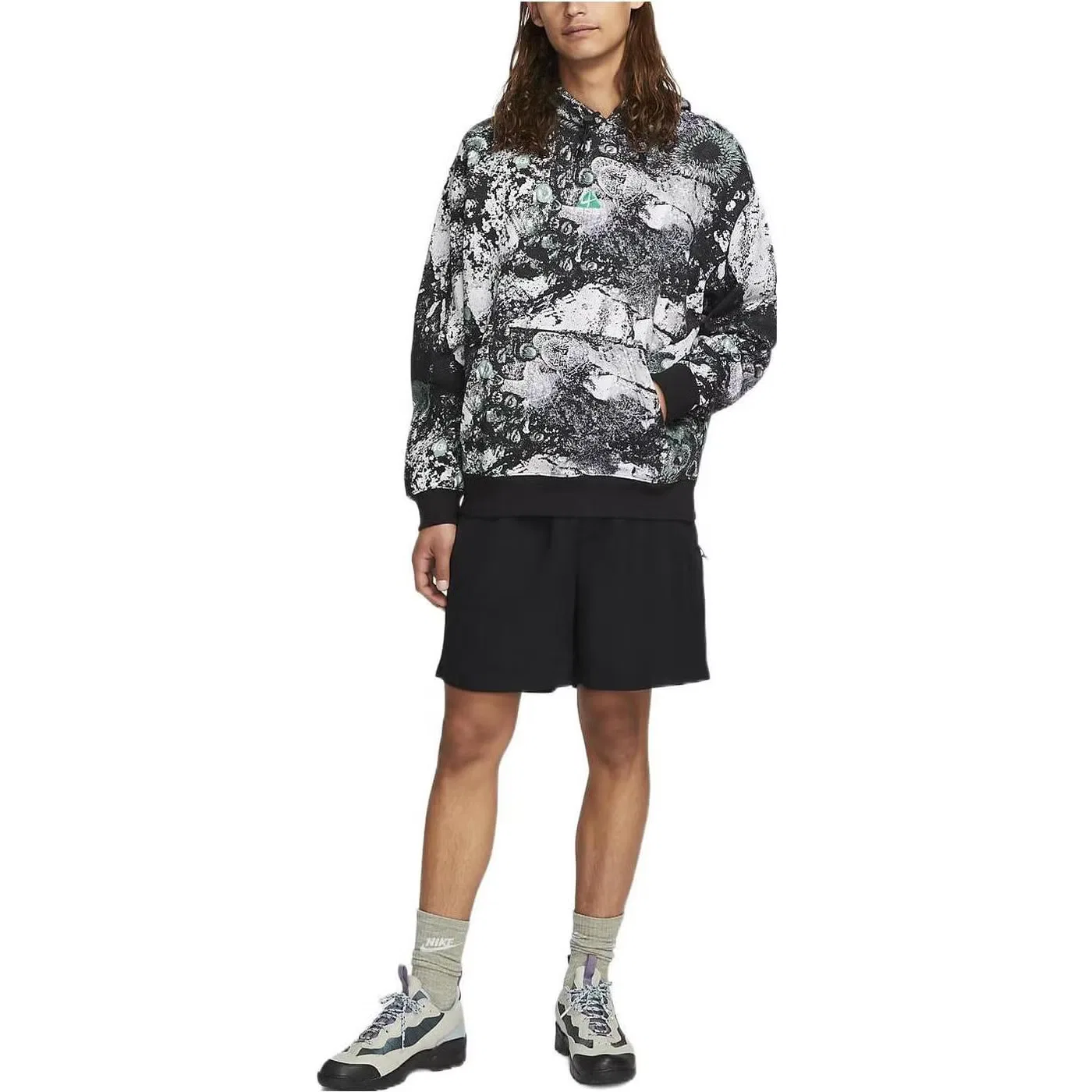 Худи с принтом ACG Therma-FIT Tuff Fleece Pullover Nike, многоцветный — фото 4
