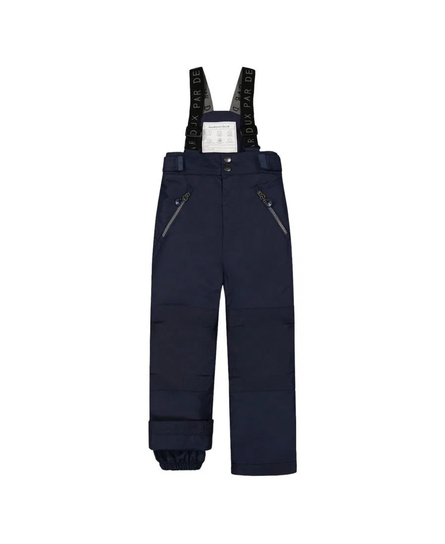 Детские снегозащитные штаны PLAY с подтяжками Deux par Deux, Navy Blue