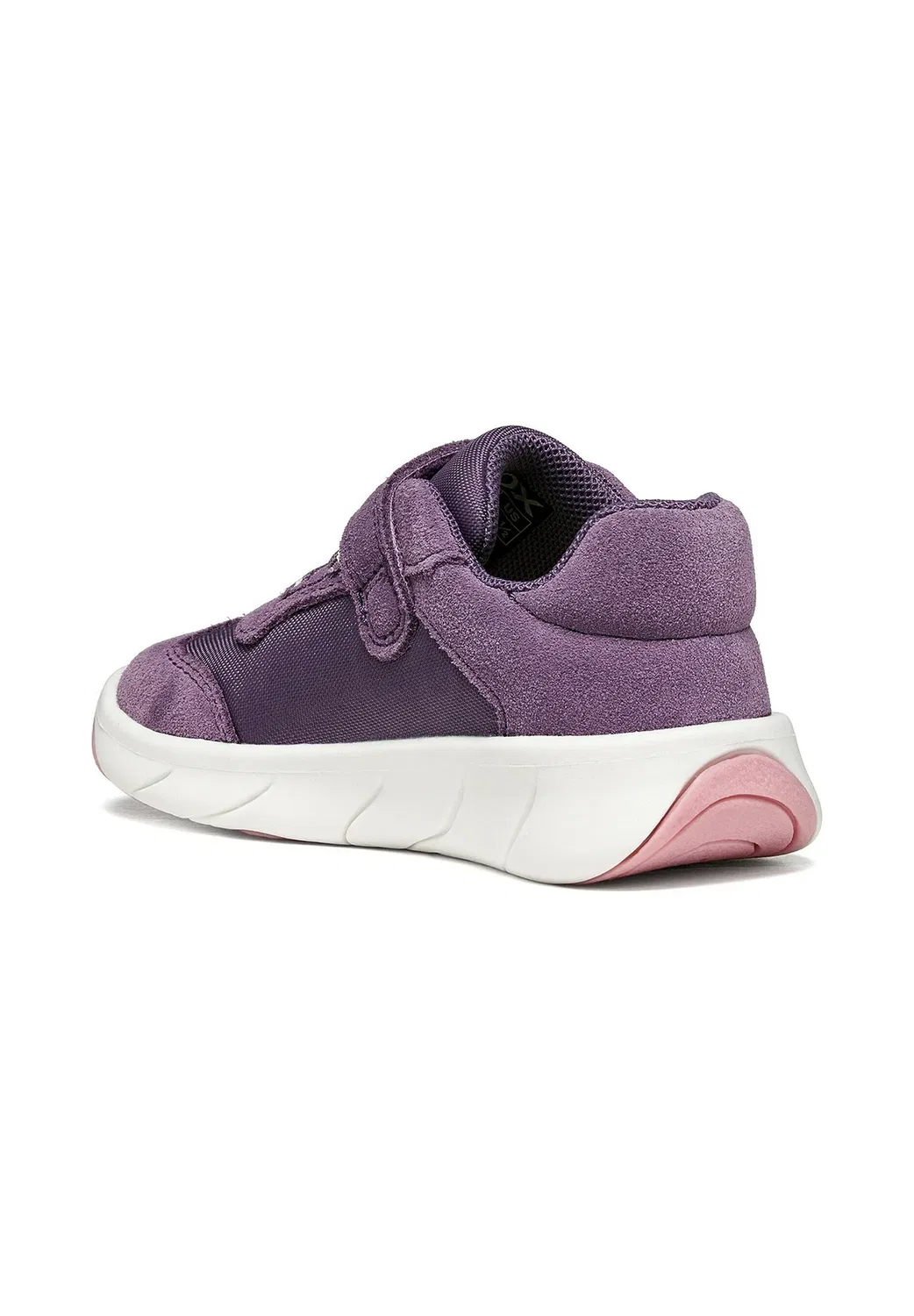 Девочка, бегающая пешком - детские туфельки Geox, Light Violet White — фото 4