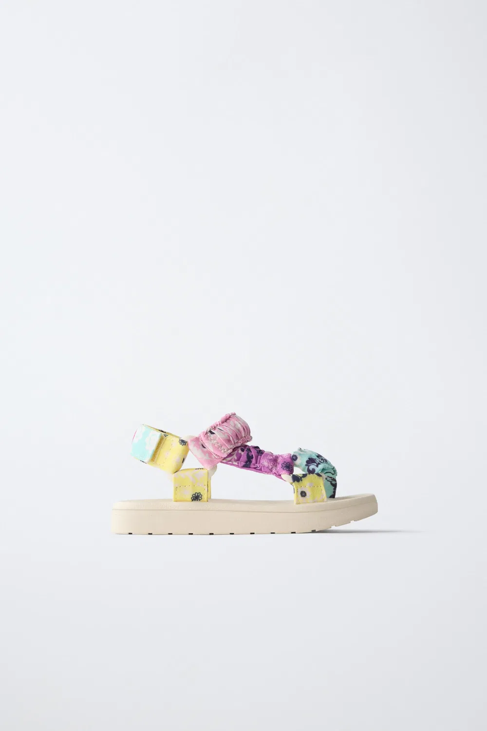 Технические сандалии с узором пейсли ZARA, Multicoloured