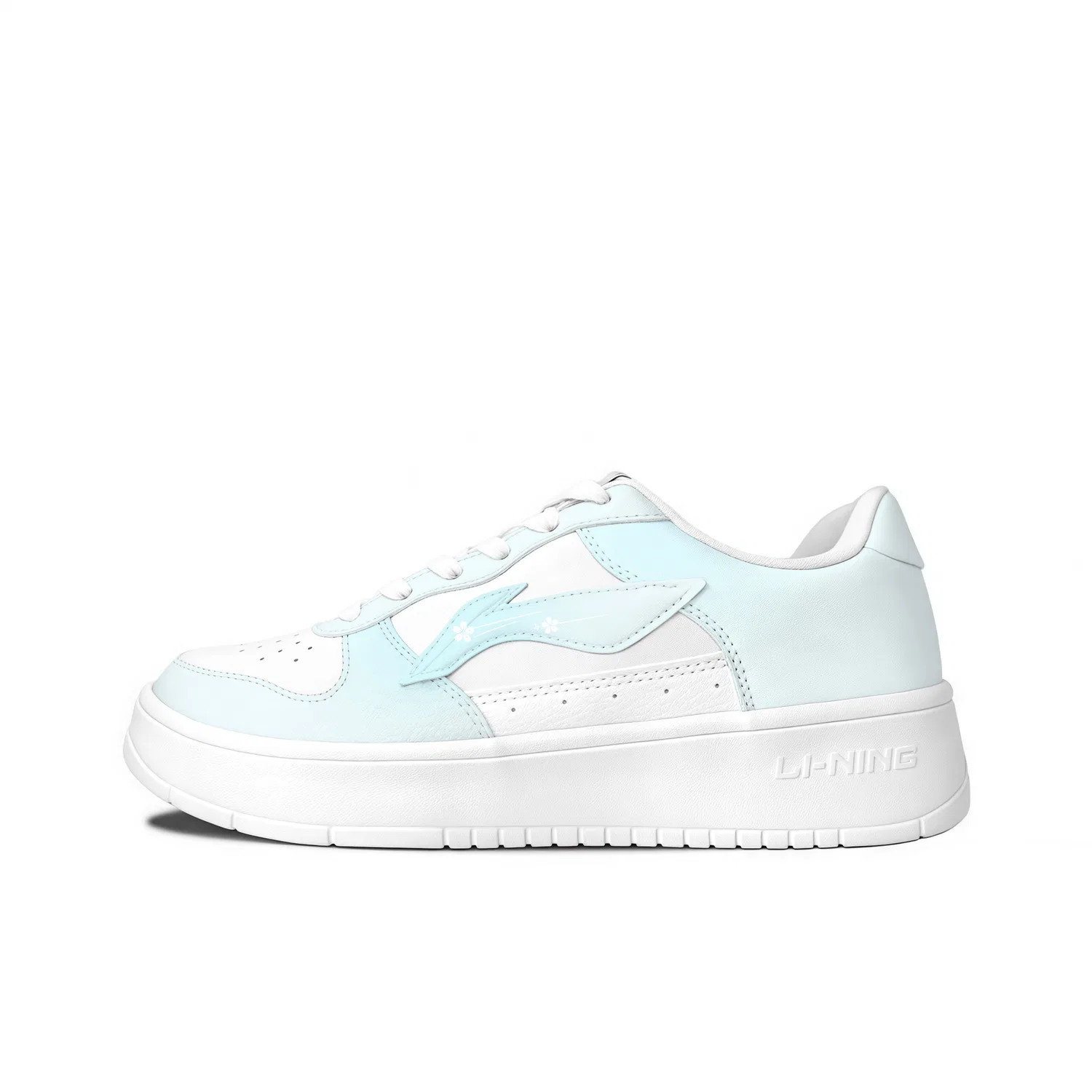 Кроссовки для скейтбординга детские с низким верхом Blue-Clear Ripple Li-Ning, Синий