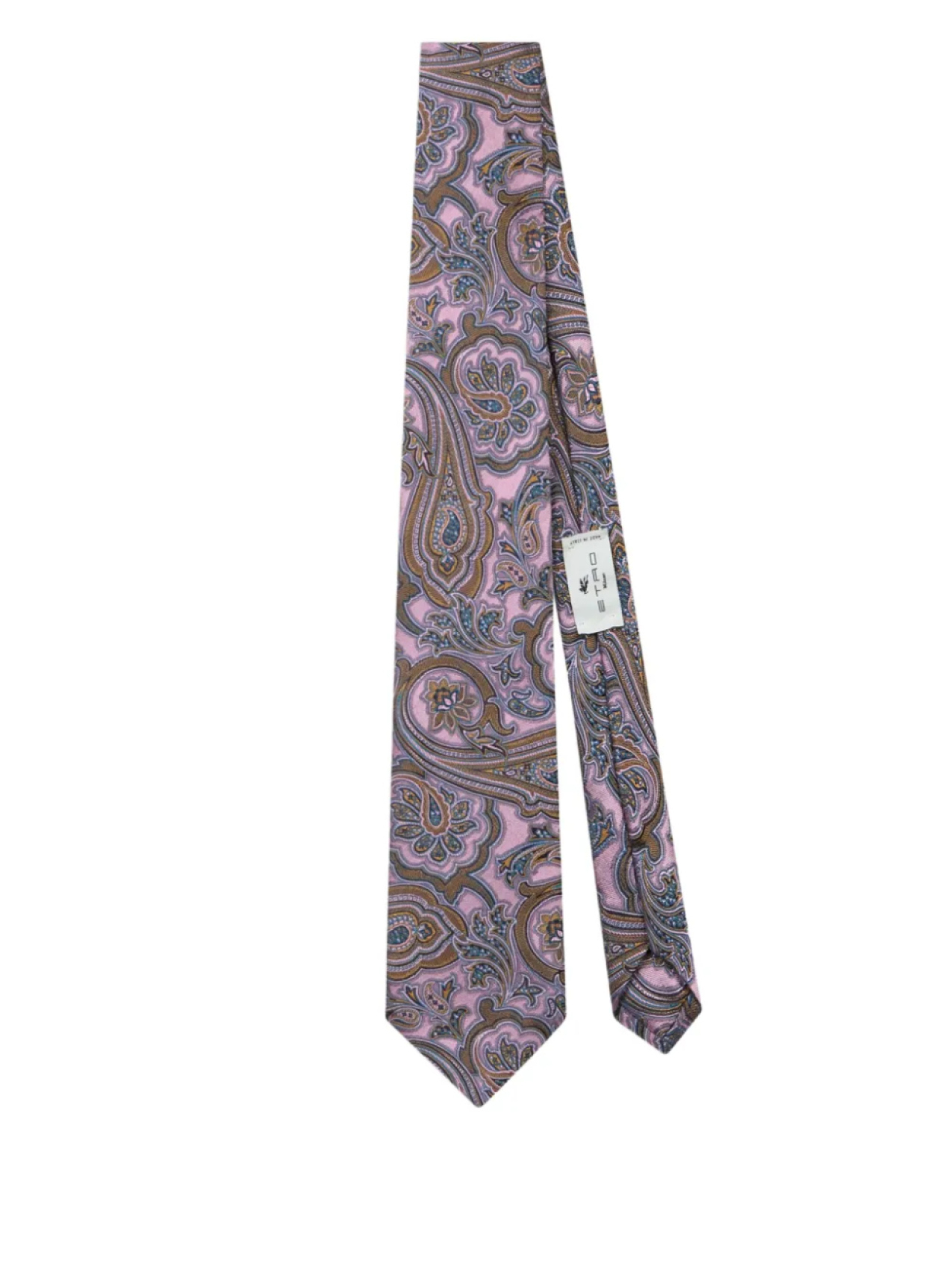 

ETRO жаккардовый галстук с узором пейсли, розовый