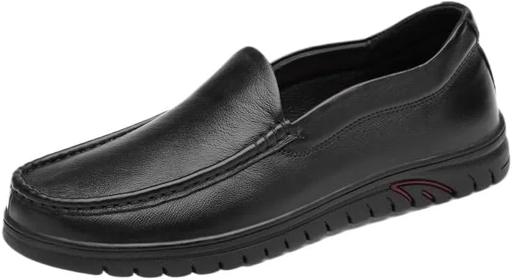 Мокасины кожаные мужские Genuine Leather, Black UOPYNE