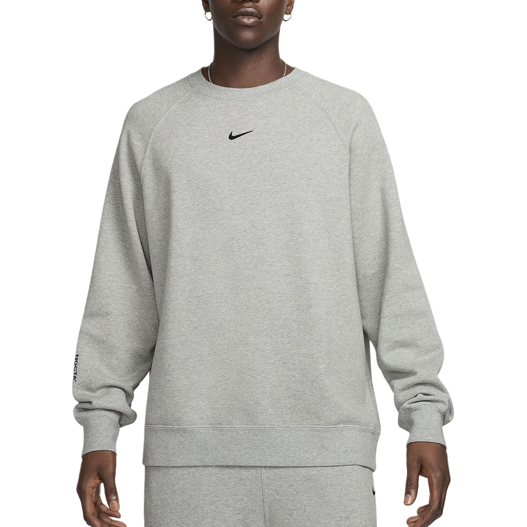Толстовка с капюшоном nocta fleece cs Nike, серый — фото 3