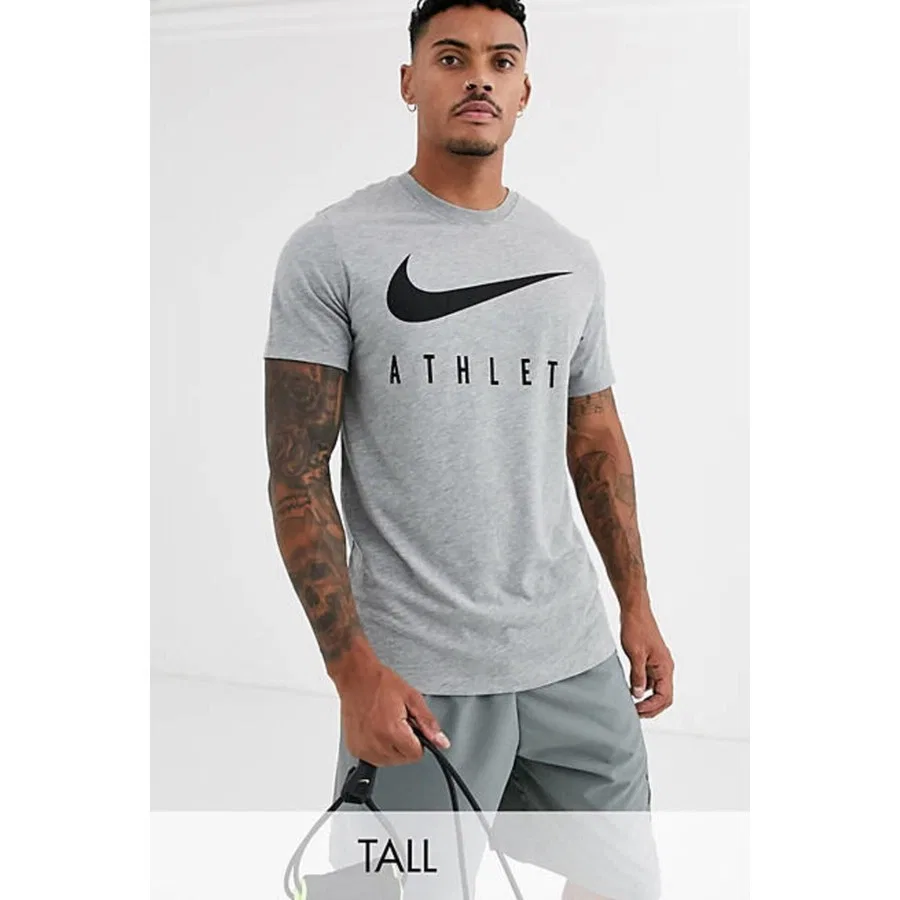 Футболка с длинным рукавом Dri-FIT Training Nike, Серый — фото 2