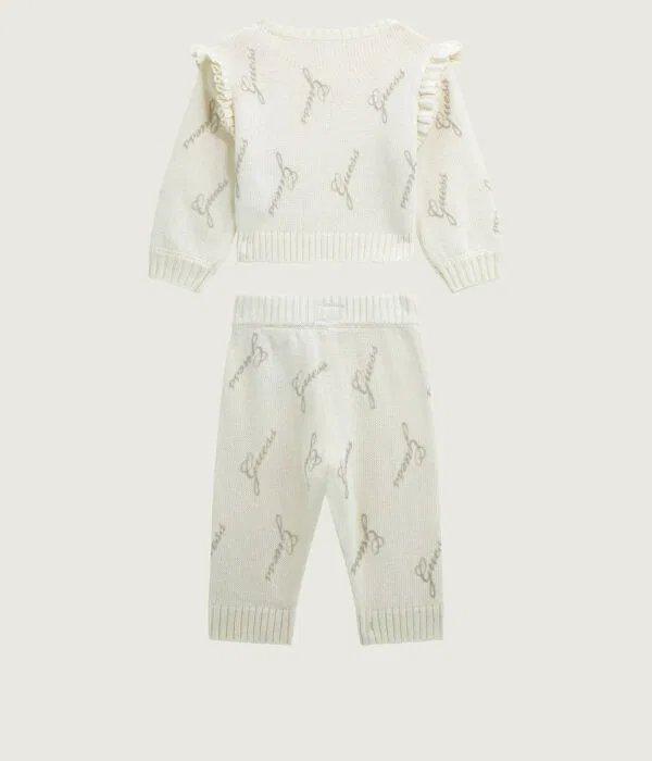 Детский комплект для девочки Regular Fit с добавлением шерсти Guess, Crema — фото 2