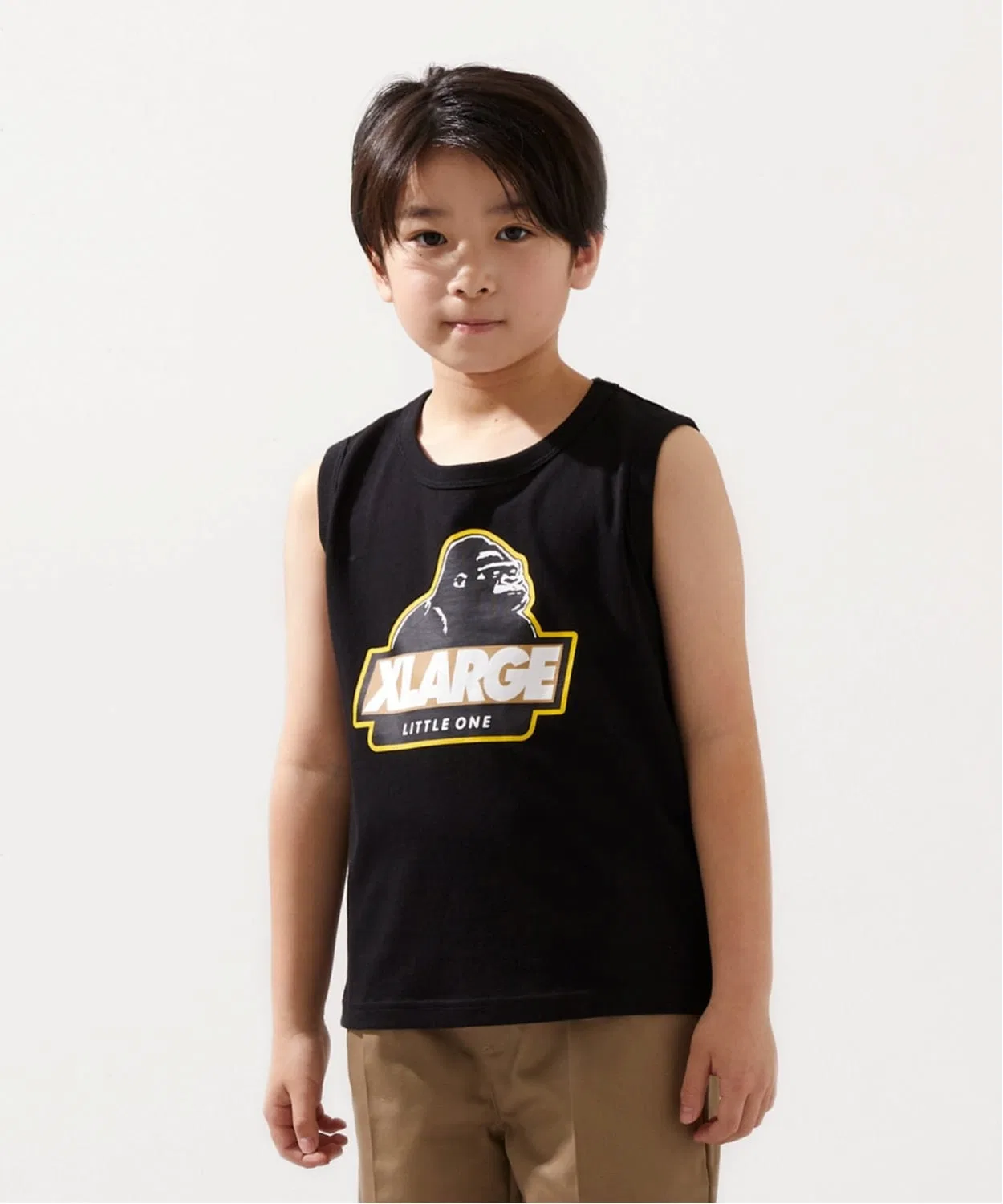 Детская майка без рукавов с принтом Slanted OG XLARGE KIDS, Black