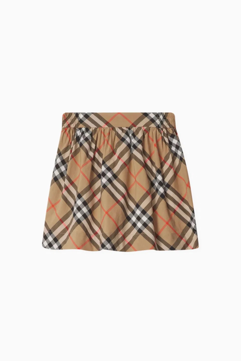Юбка в клетку из хлопкового поплина Burberry