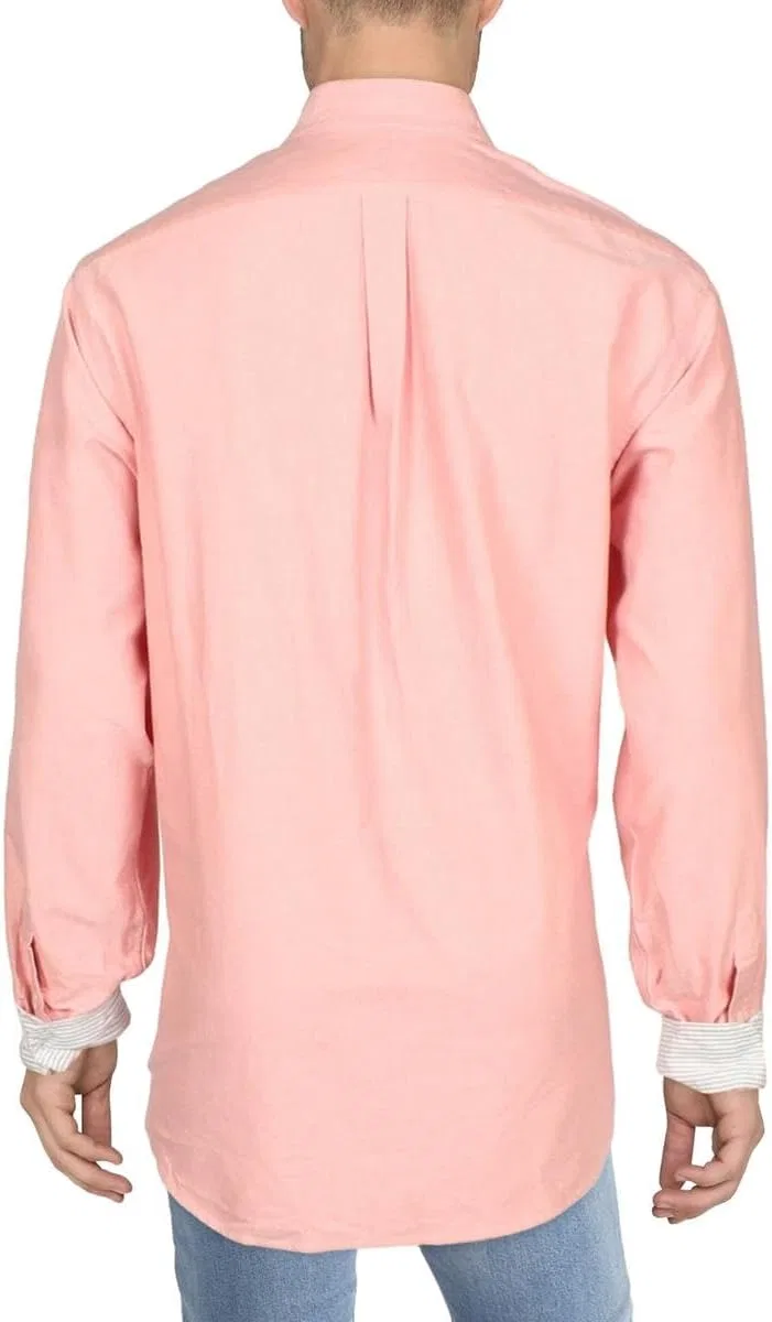 Мужская классическая рубашка с принтом Polo Ralph Lauren, Sunrise Red — фото 2