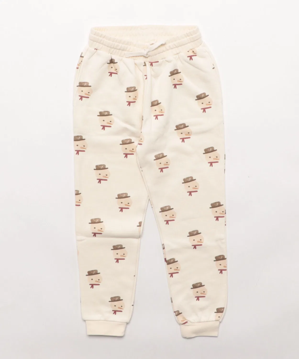 Детские спортивные штаны с принтом Snowman Rylee + Cru, Ivory
