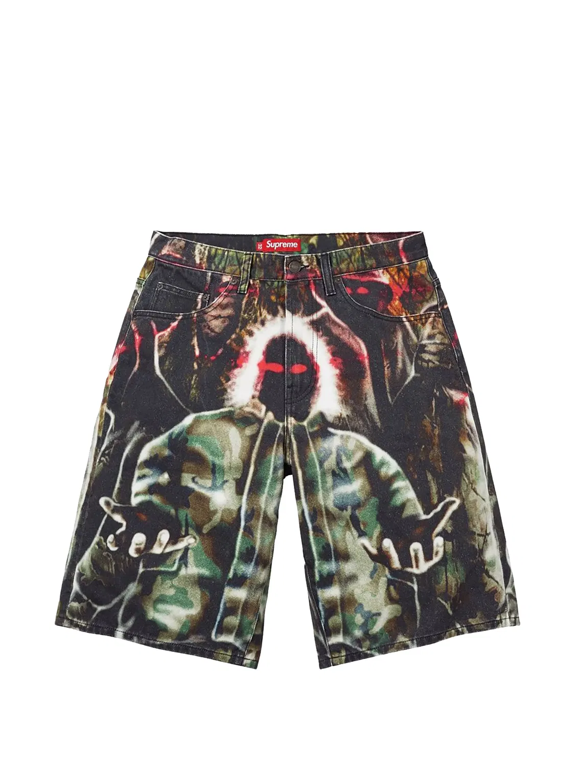Джинсовые шорты Shadows свободного кроя Supreme, черный