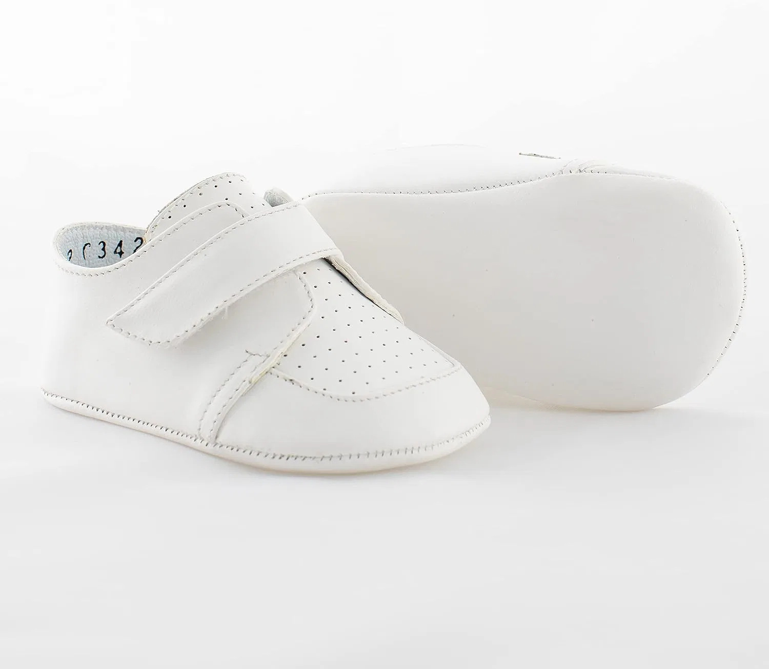 Детские туфли для девочек с принтом Mini Holes KARELA KIDS, White — фото 3