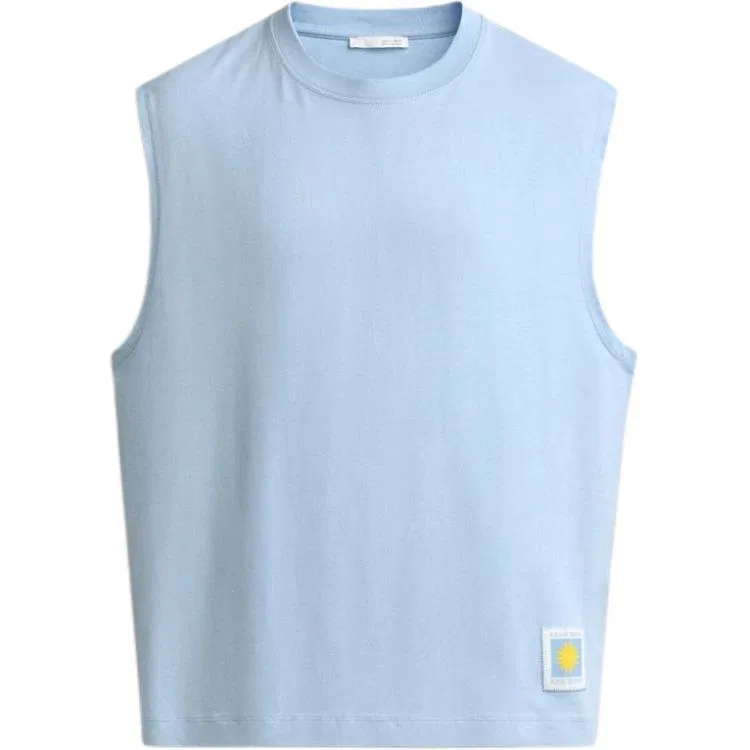 Мужская майка без рукавов с круглым вырезом Sky Blue ZARA, Sky Blue