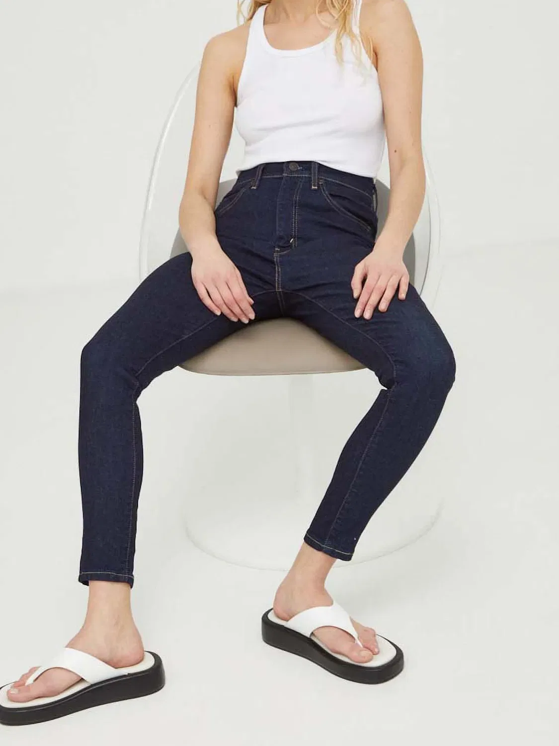 Джинсы Retro высокой посадки, синие Levi's, синий — фото 2