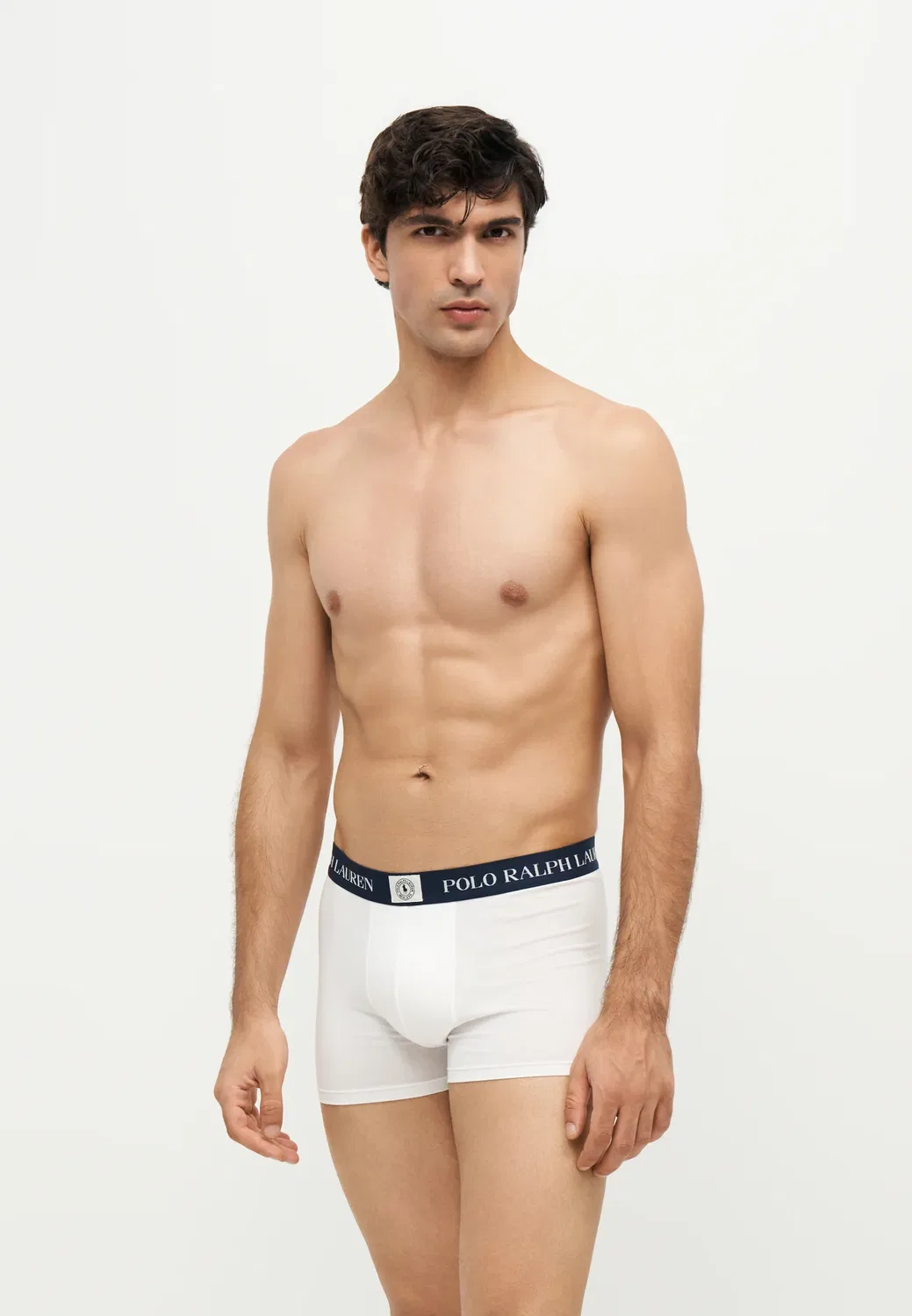 3 шт. - трусы Polo Ralph Lauren, Dark Blue/White — фото 4