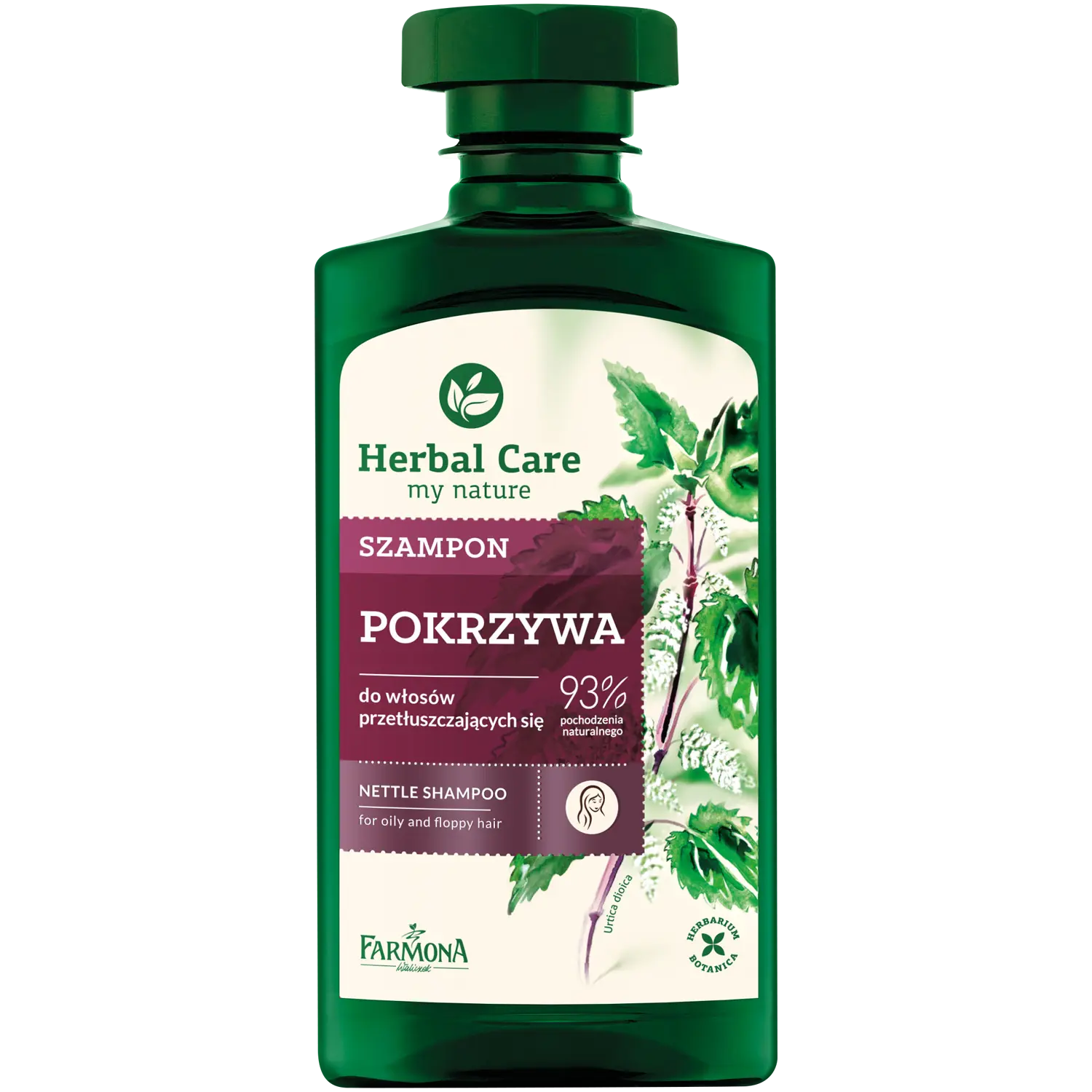 

Herbal Care Pokrzywa шампунь для жирных волос, 330 мл