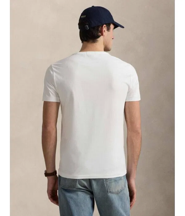 Мужская футболка с круглым вырезом Polo Ralph Lauren, белый — фото 3