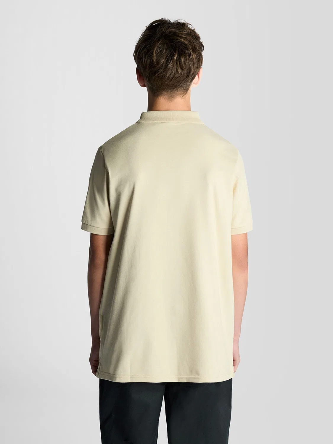 Поло Lyle & Scott Plain, кремовый — фото 2