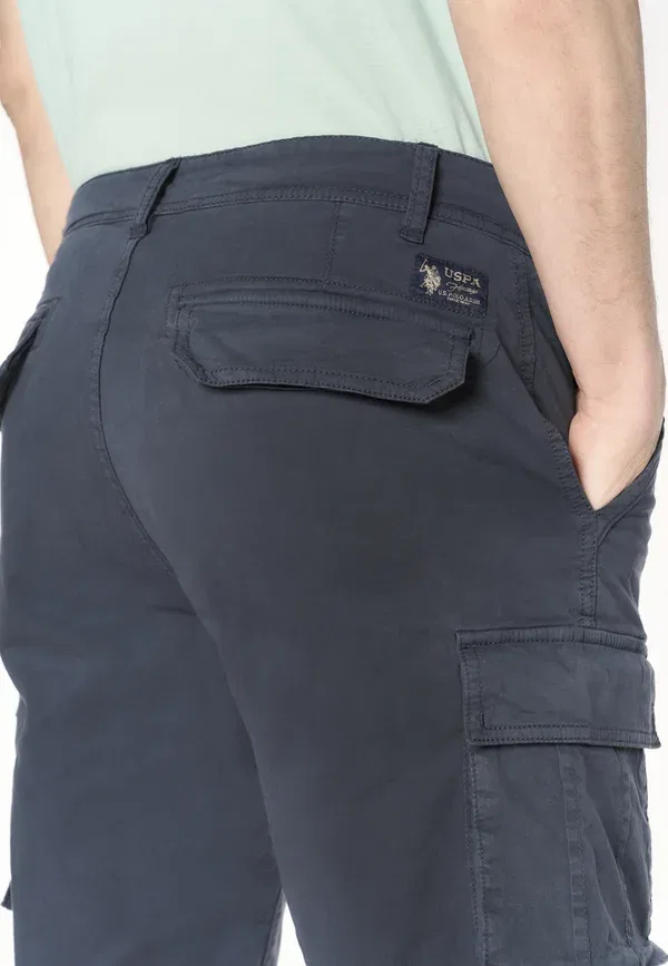 Шорты хлопковые U.S. Polo Assn., Blu, синий — фото 4