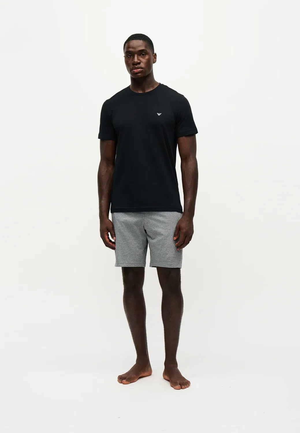 Пижамный комплект Emporio Armani, Black/Grey Melange