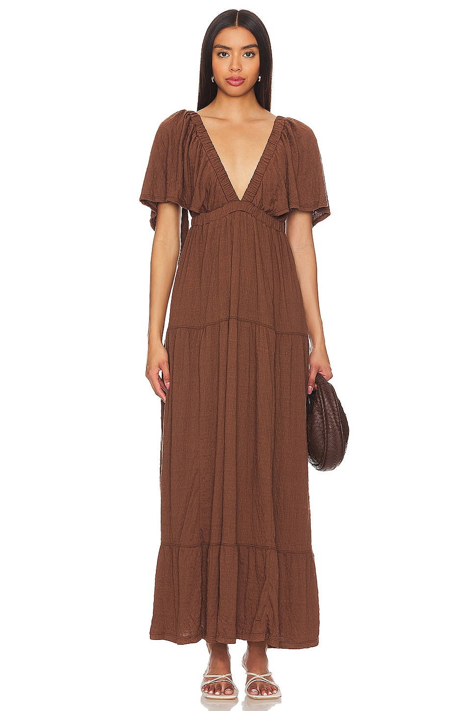 

Макси-платье La la от Free People, fondue fudge