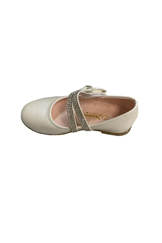 Детские балетки для девочек из искусственной кожи Iremsu, Nude Color — фото 2