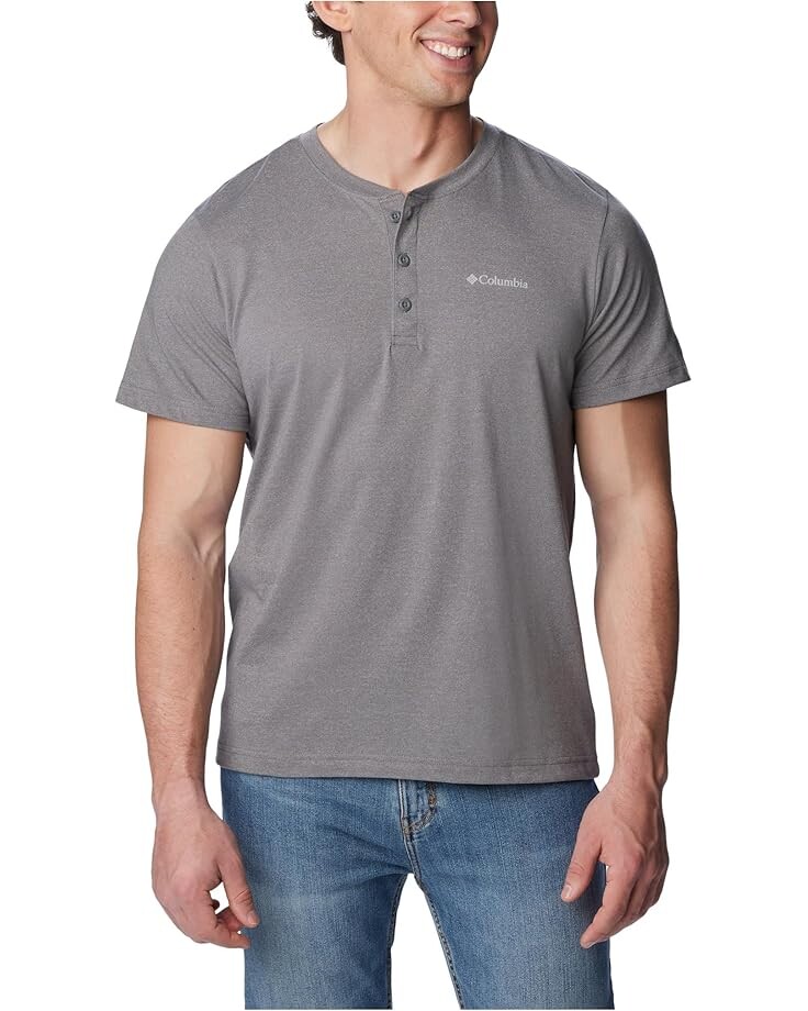 

Футболка Columbia Thistletown Hills Henley, цвет City Grey Heather