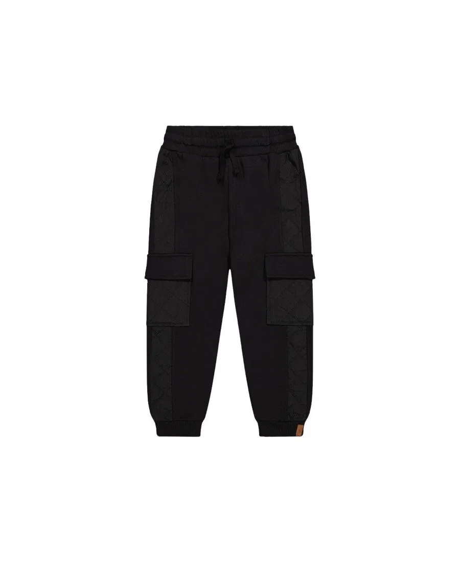 Спортивные брюки из флиса с карманами Deux par Deux, Black