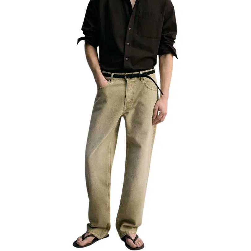 Мужские джинсы Light Khaki ZARA, Light Khaki — фото 4