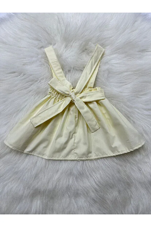 Детское платье для девочек без рукавов Moda Lina Baby, Nude Color — фото 3