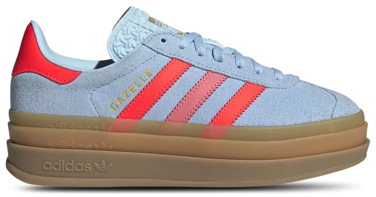 Кроссовки для девочек Gazelle Bold Adidas, цвет Clear Sky/Solar/Metallic Gold
