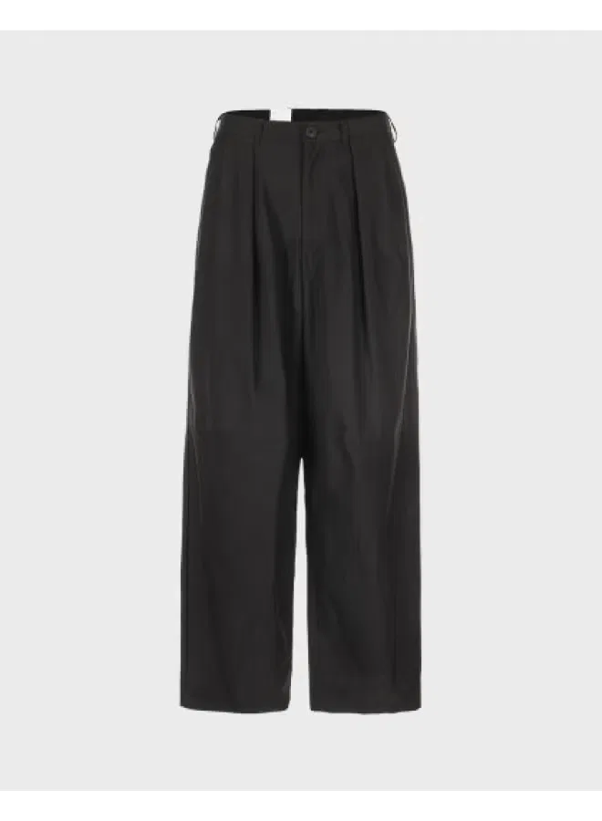Брюки свободные зауженные Zara, черный