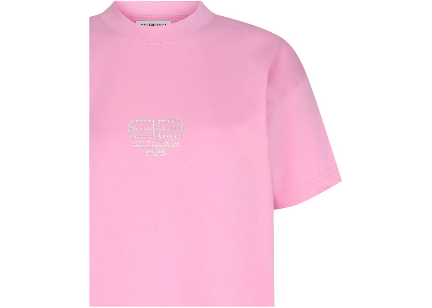 Женская футболка с принтом Balenciaga T-shirt, Pink Silver — фото 3