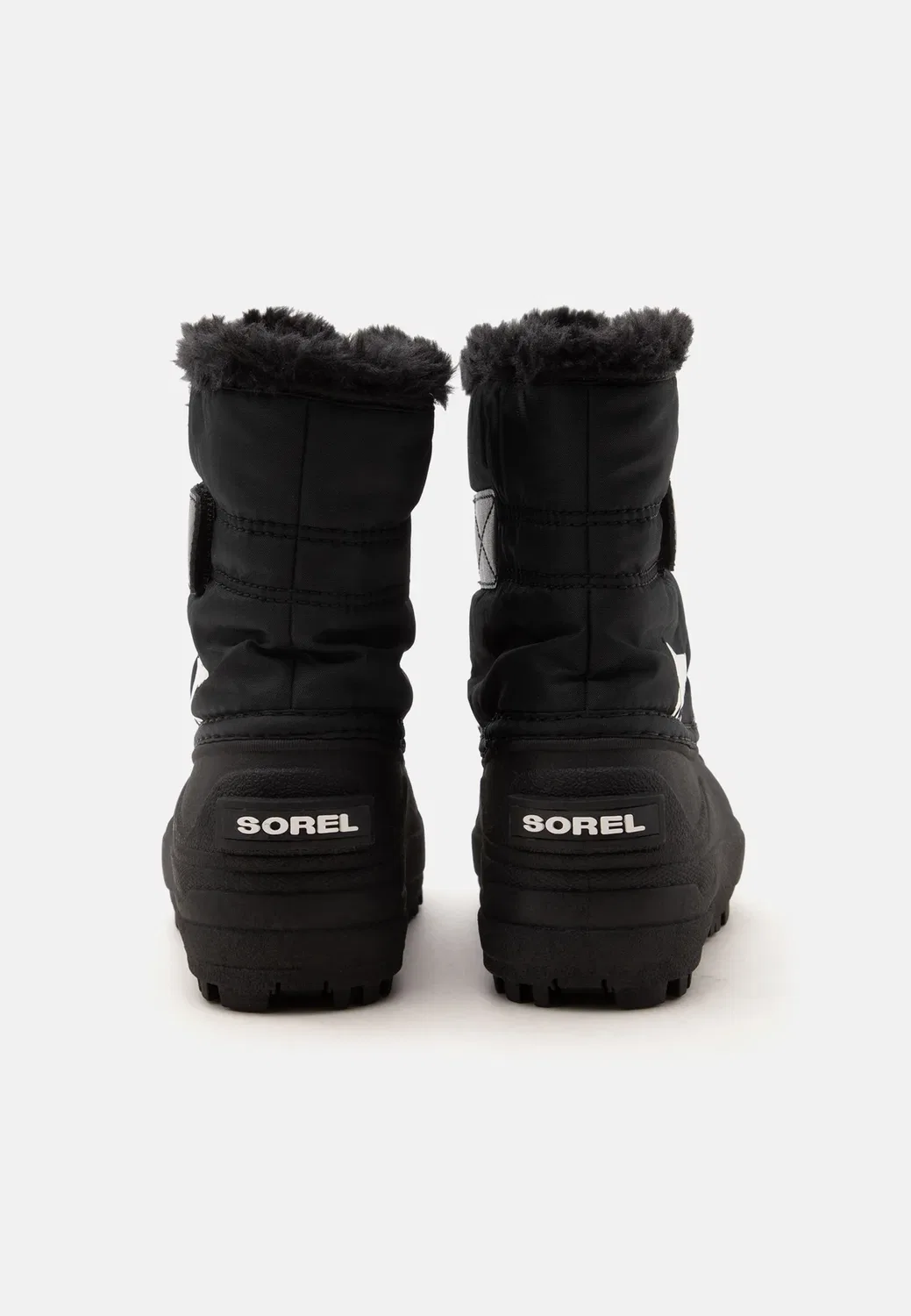 Детские унисекс зимние ботинки Commander Sorel, Black/Sea Salt — фото 3