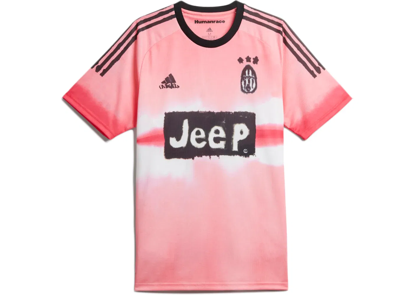 Мужская футбольная джерси Adidas Juventus Human Race Jersey, Glow Pink/Black