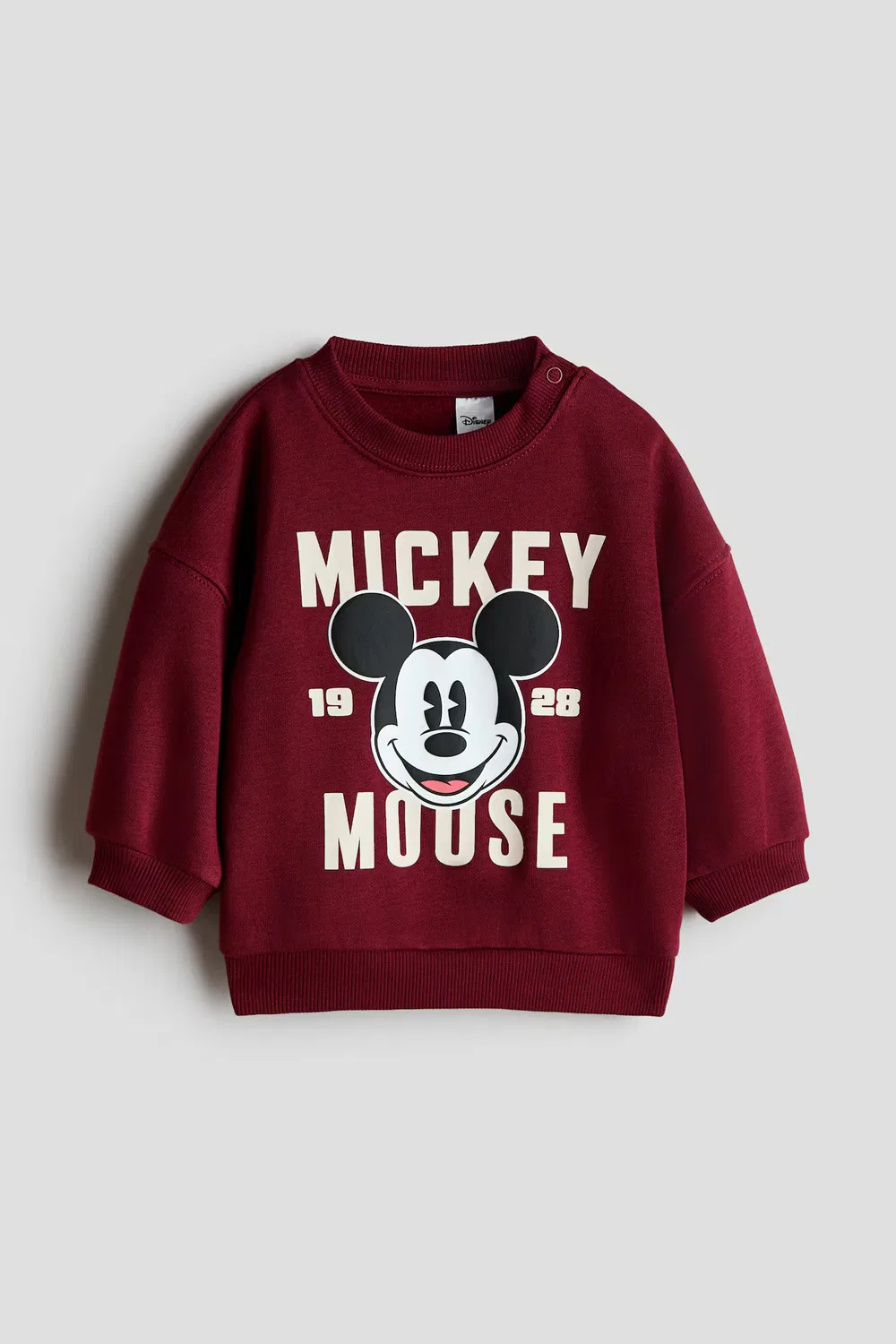 Толстовка с принтом H&M, Dunkelrot/Micky Maus