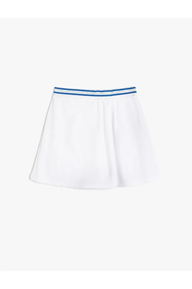 Детские шорты для девочек с эластичным поясом Koton, White