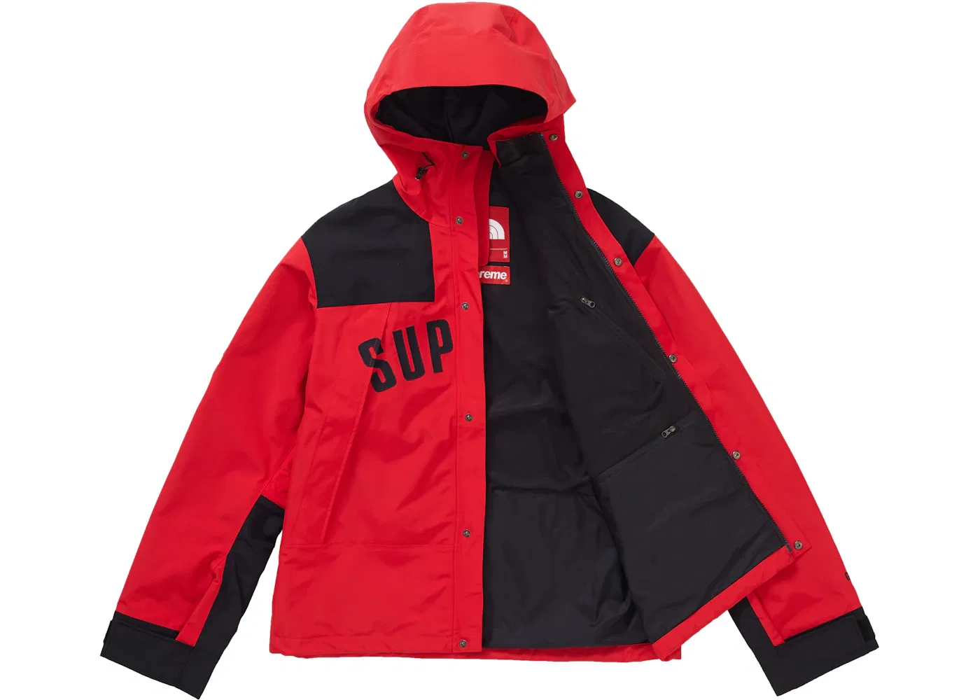 Мужская куртка The North Face Arc Logo Mountain Parka Supreme, Red — фото 2