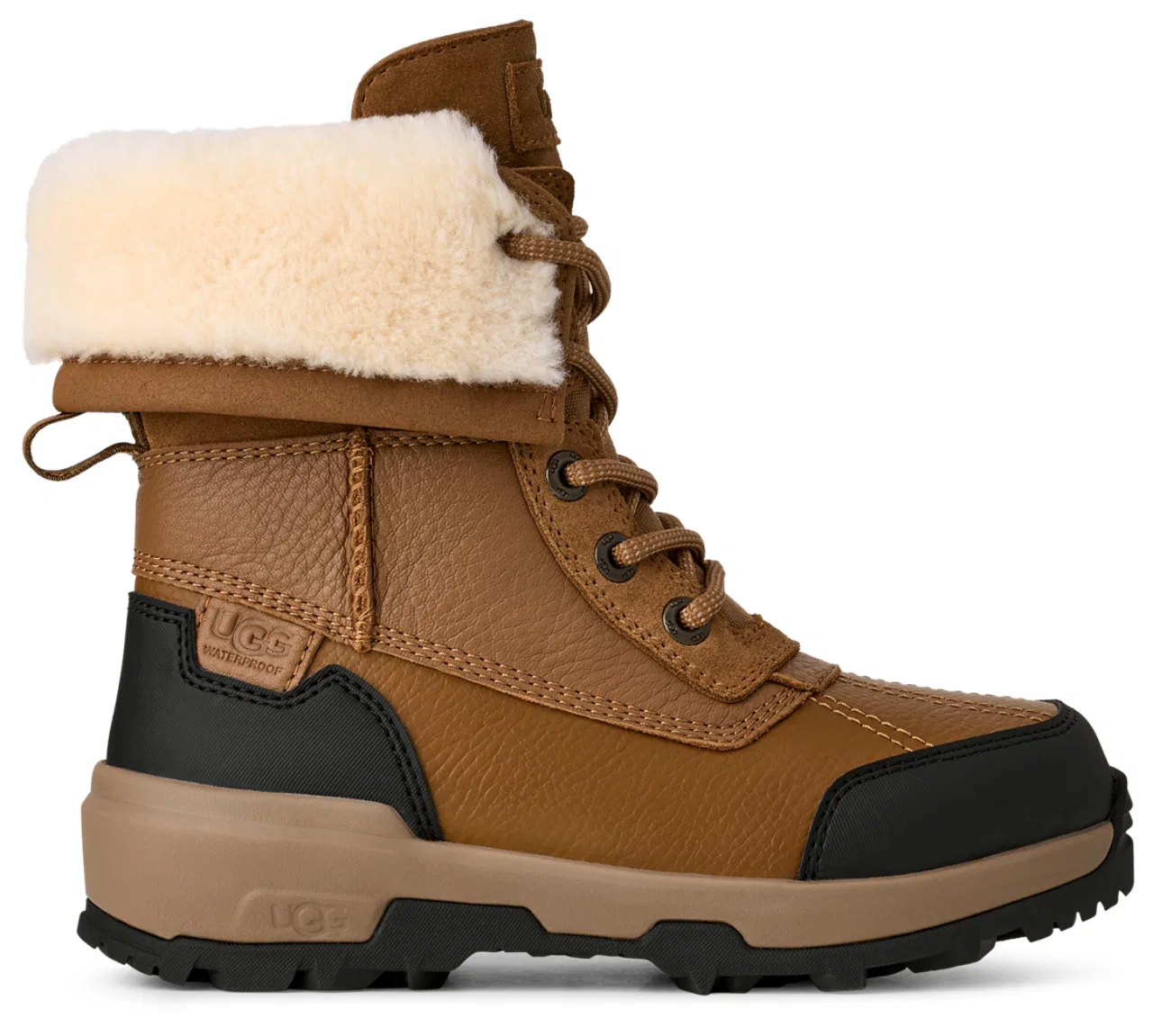 Детские зимние ботинки Adirondack UGG, цвет Black/Chestnut