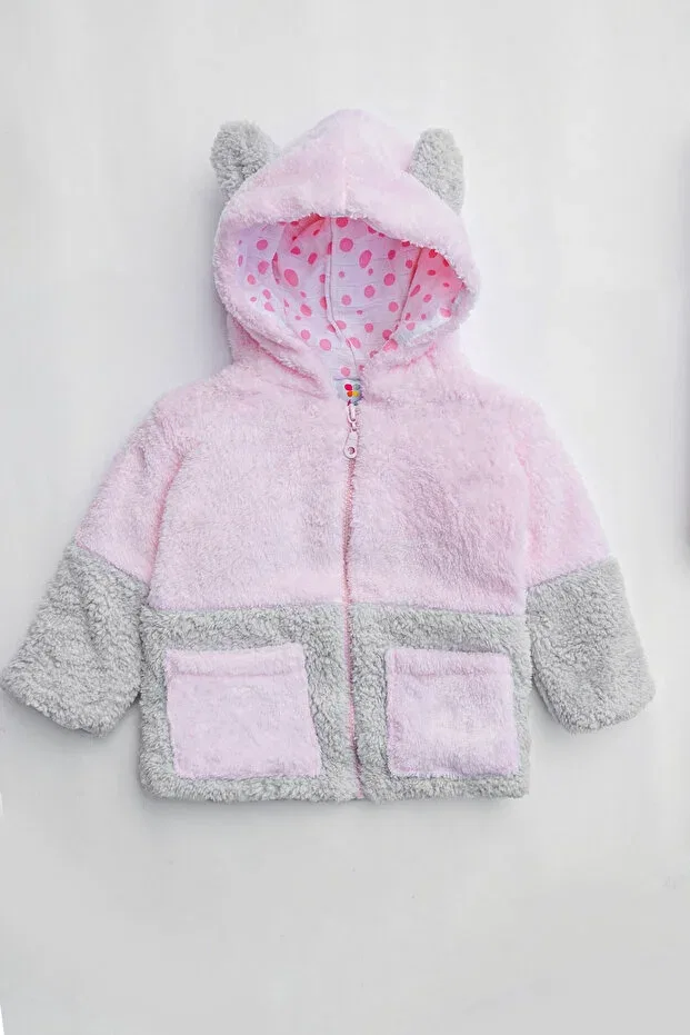 Детское пальто для девочек с капюшоном Nurbeli, Pink