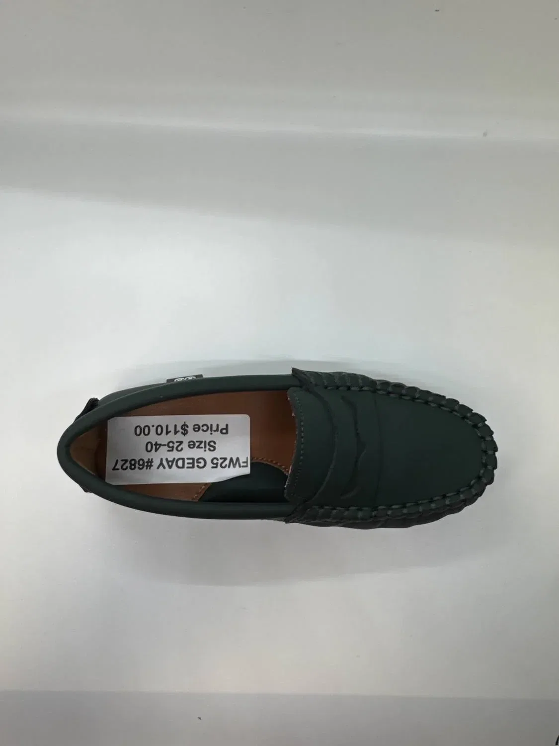 Детские мокасины-лоферы Cosima Penny Loafer из кожи Ralph Miguel, Green Gum Leather — фото 4
