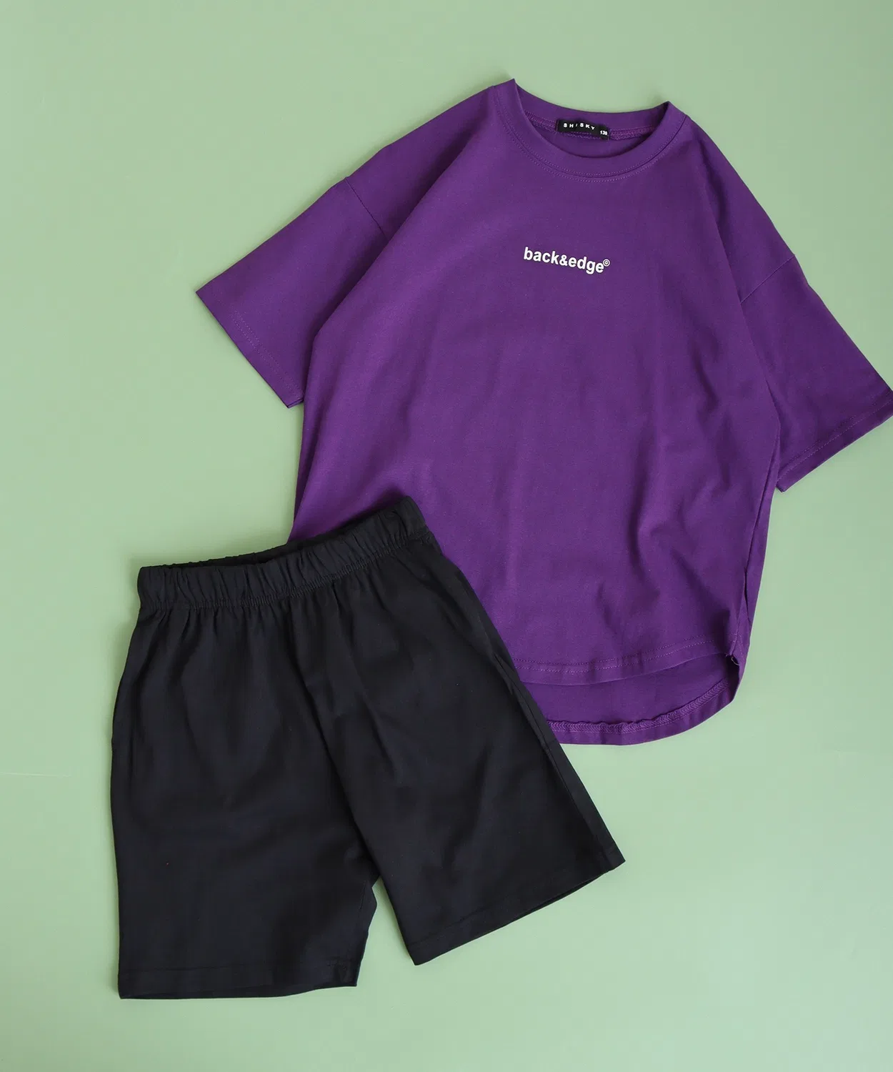 Детский комплект из футболки и шорт с бандана-принтом, модель Bandana Print Set FUNALIVE, Purple