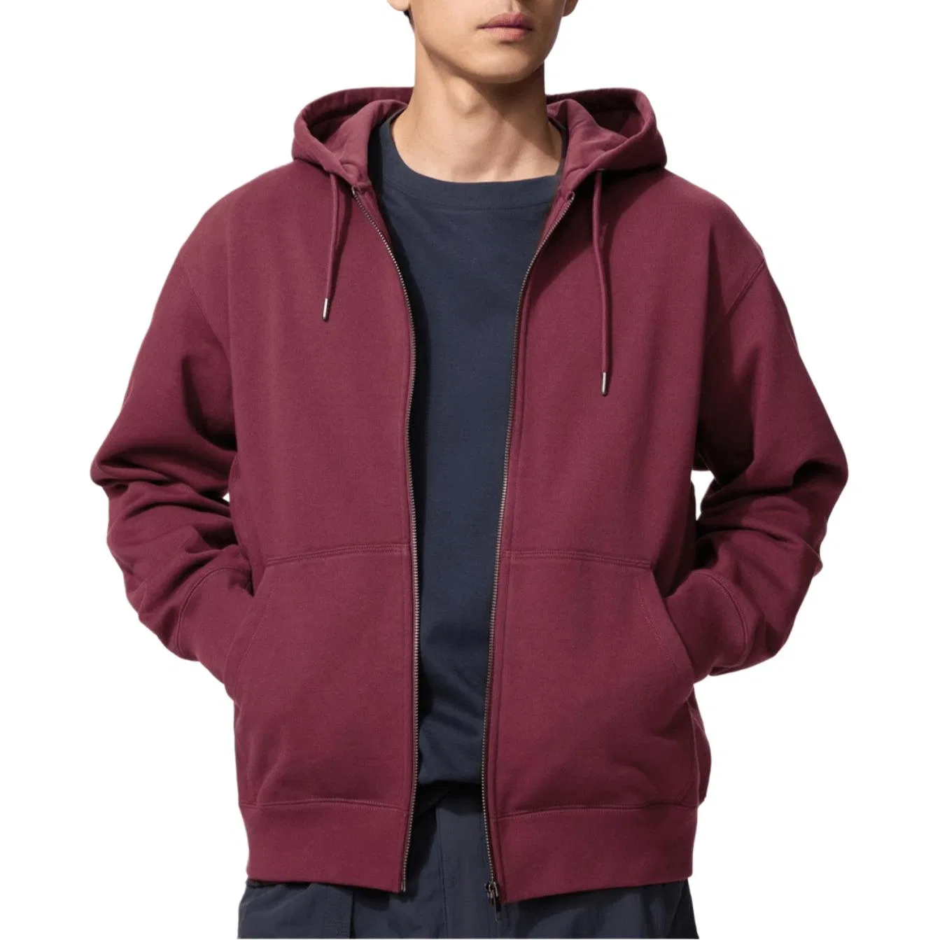 Детский худи с капюшоном UNIQLO, Dark Red
